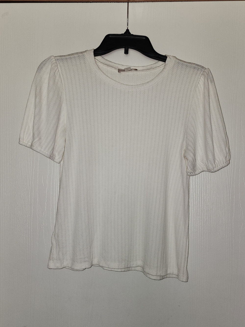 Loft Short Sleeve Crewneck Top - White Size XS